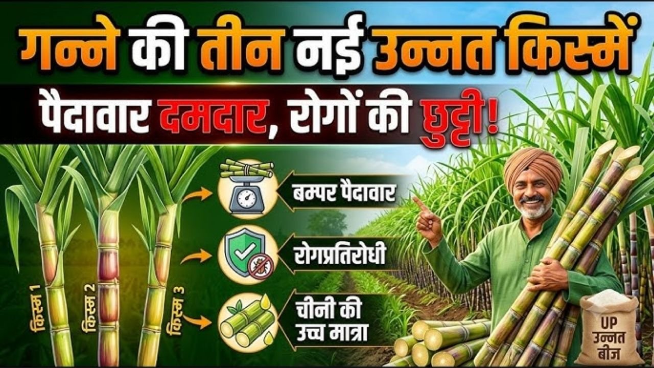 गन्ने की टॉप 3 वैरायटी । गन्ने की टॉप 3 किस्में । गन्ने की टॉप 3 बीज